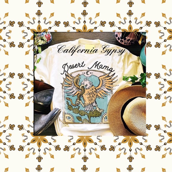 UNBRANDED Tops - Desert Mama Eagle Retro Boho T-shirt LAST ONE